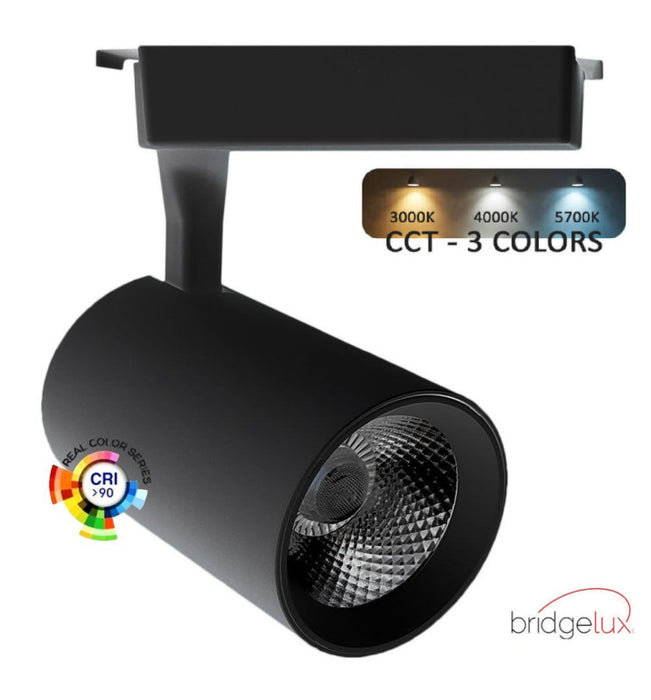 30W Single Phase PARMA LED Spotlight Black 3 CCT