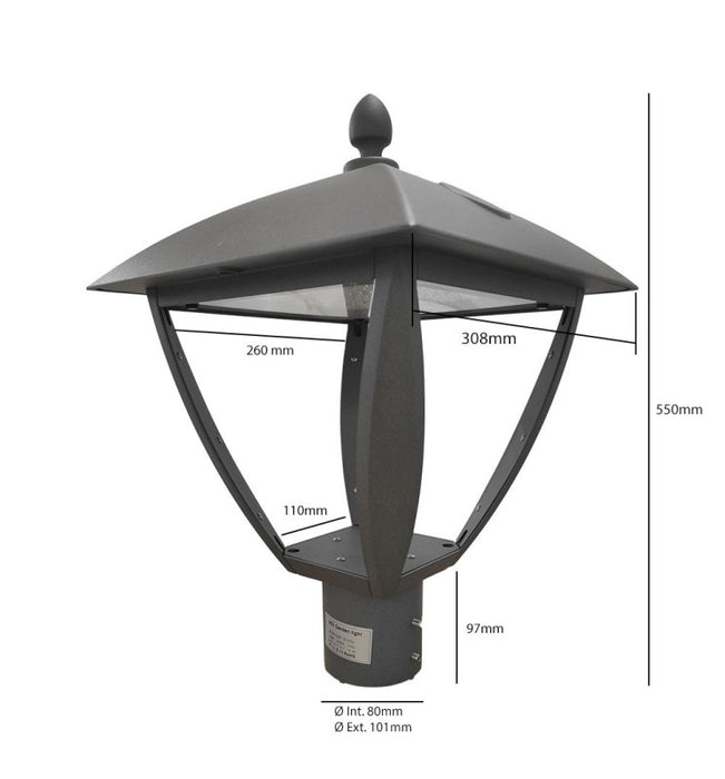 10W-100W New VILLA LED Streetlight with Programmable PHILIPS Driver