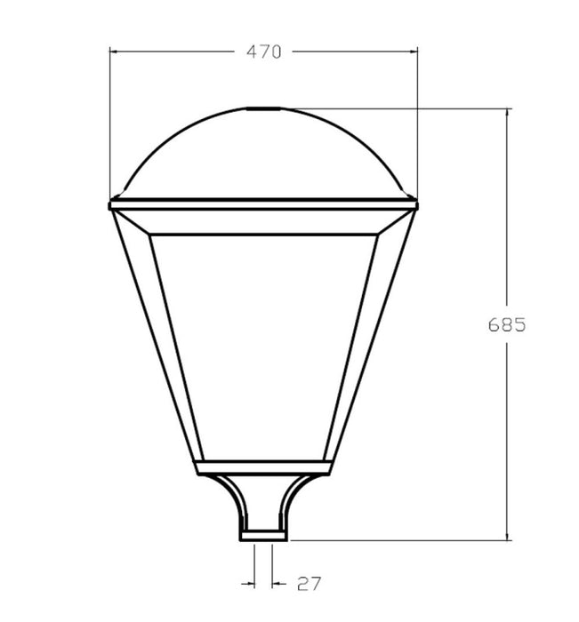 65W VILLA ELITE LED Streetlight with MOSO/PHILIPS/GXTronic Driver