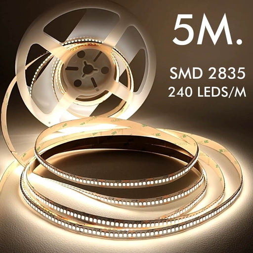 LED Strip 24V 5m SMD2835 2200Lm 25W/M IP20 4000k - LED Strip