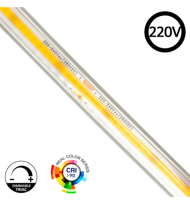 LED COB Strip 220V 50m Roll 320 LEDm 800Lm 10Wm IP65