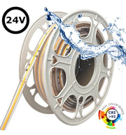 24V LED COB Strip 480 LED/m 1200Lm/M 12W/M CRI90 IP67 - 30m - LED Strip