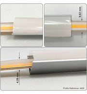 24V LED COB Strip 480 LED/m 1200Lm/M 12W/M CRI90 IP67 - 30m - LED Strip