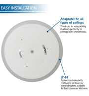20W Surface Mounted Round LED Ceiling Light 4000K - LED ceiling lighting