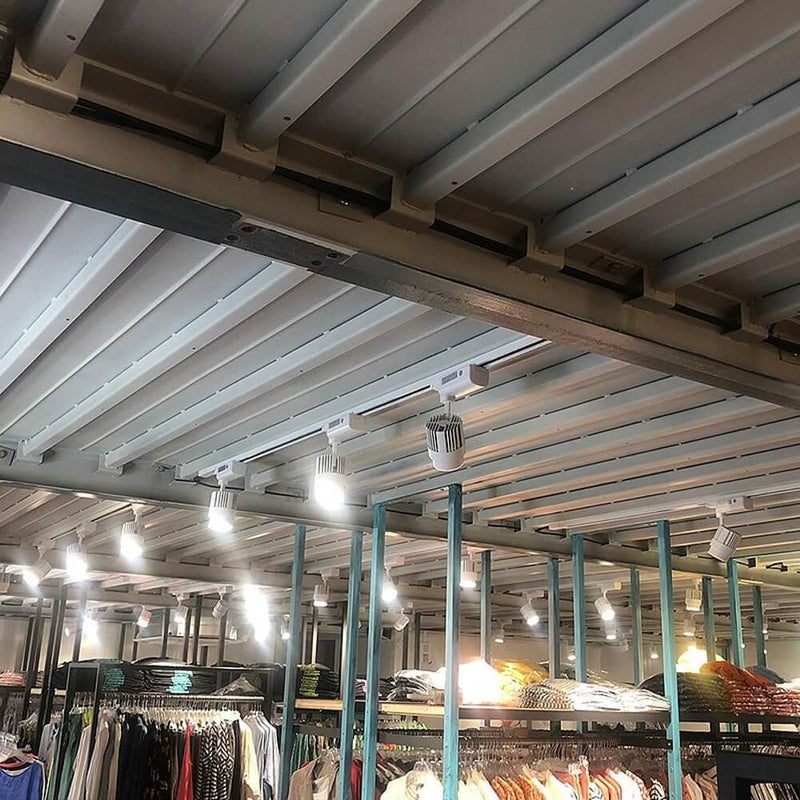 30W Single Phase NORA LED Track Light 4000K White - LED Tracking Light