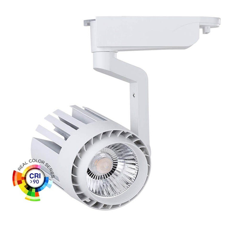 30W Single Phase NORA LED Track Light 4000K White - LED Tracking Light