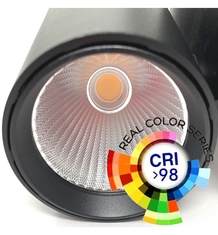 40W Single Phase MADRID LED Track Light Black