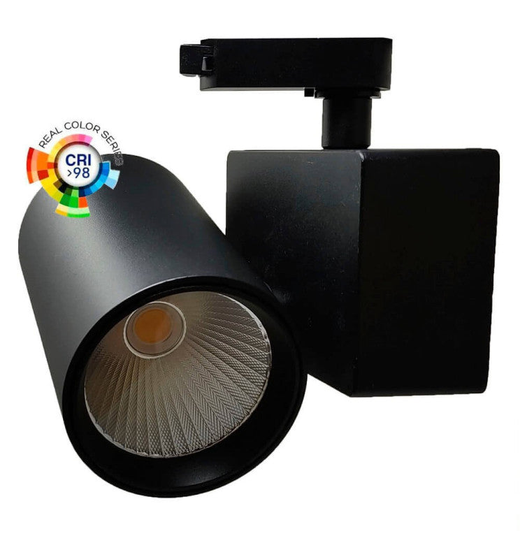 40W Single Phase MADRID LED Track Light Black