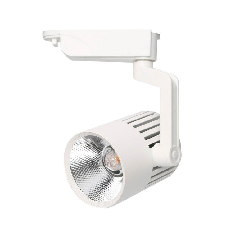 40W Single Phase PISA LED Track Light in White 4000K - LED Tracking Light