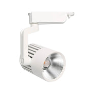 40W Single Phase PISA LED Track Light in White 4000K - LED Tracking Light