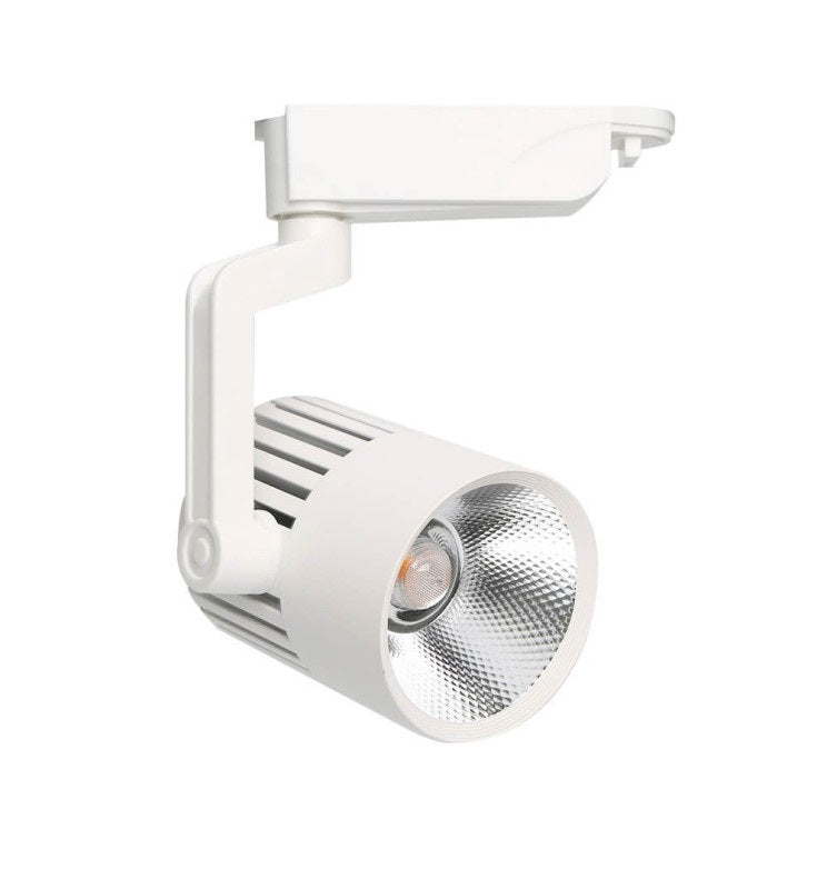 40W Single Phase PISA LED Track Light in White 4000K - LED Tracking Light