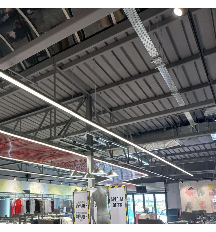 41W 49W 58W 66W 3 Phase LED Track Light in White 150cm - LED Tracking Light