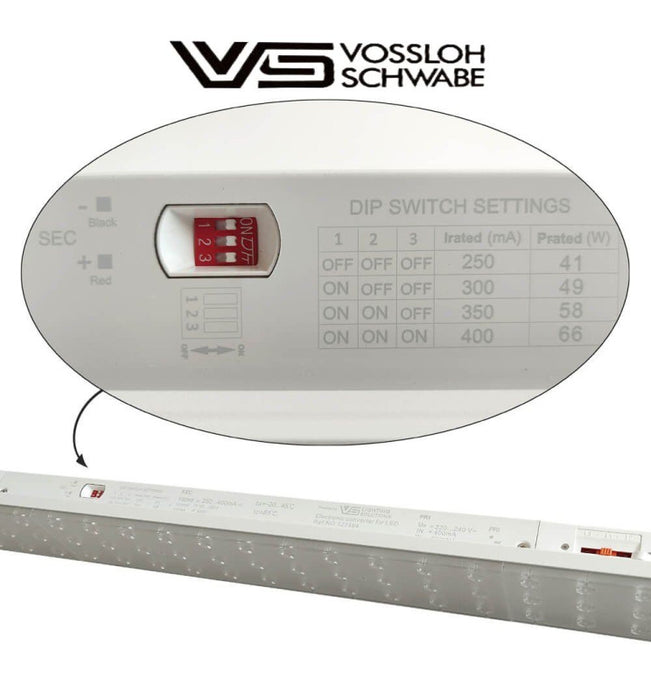 66W Power Adjustable Linear LED Tracklight ARENDAL White - VOSSLOH 3-PHASE 150cm 5700K