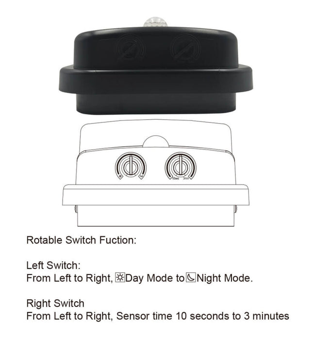 20W LED Wall Light for Outdoor Use 3CCT with PIR Motion Sensor IP65