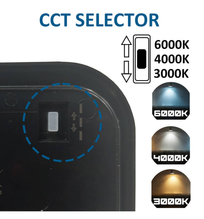 20W LED Wall Light for Outdoor Use 3CCT with PIR Motion Sensor IP65