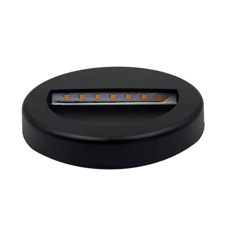 3W Recessed LED Wall Light Black IP65 - LED Wall light