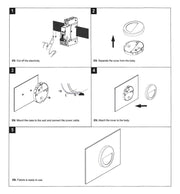 3W Recessed LED Wall Light Black IP65 - LED Wall light