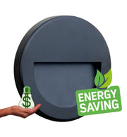 3W Recessed LED Wall Light Black IP65 - LED Wall light