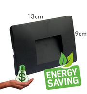 3W Rectangular LED Wall Light Black IP65 - LED Wall light