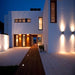 Indoor and Outdoor LED Wall Light with 2xGU10 bulbs TUBULAR - LED Wall
