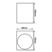 Outdoor and Indoor Cube LED Wall Light in Black - LED Wall lighting