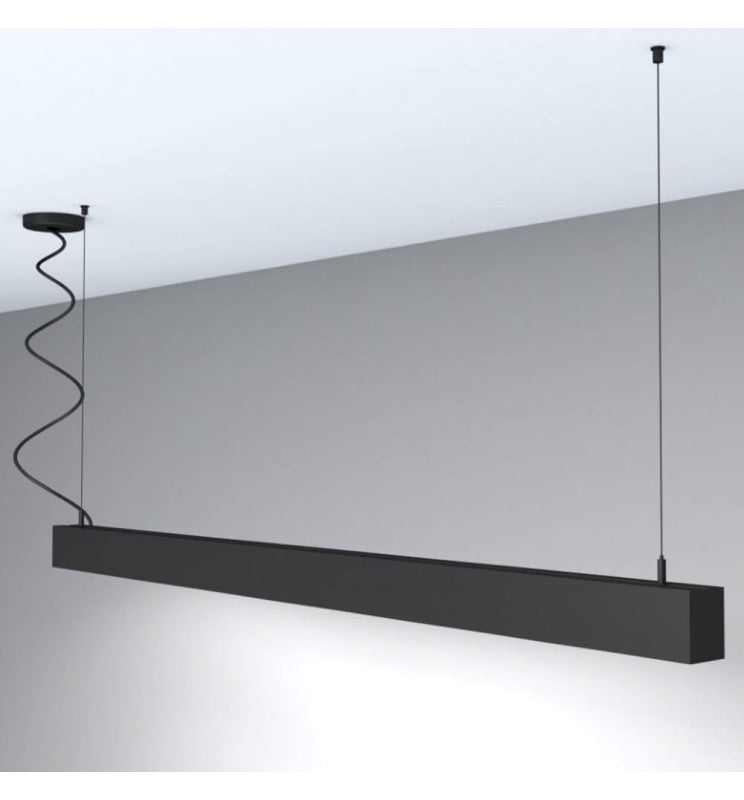 MUNICH LED Pendant Light Black 0.5m 1m 1.5m 2m - 2700K / 2.0m / Non-Dimmable - LED lineal light