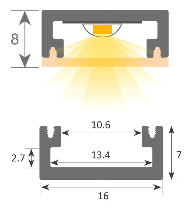 22W Linear MILANO LED Pendant Light 1.5m in Black 4000K - LED Batten