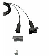 22W Linear MILANO LED Pendant Light 1.5m in Black 4000K - LED Batten