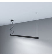 28W MUNICH Pendant LED Batten Light 1.44m in Black 4000K - STANDARD 10-20 working days - LED Batten