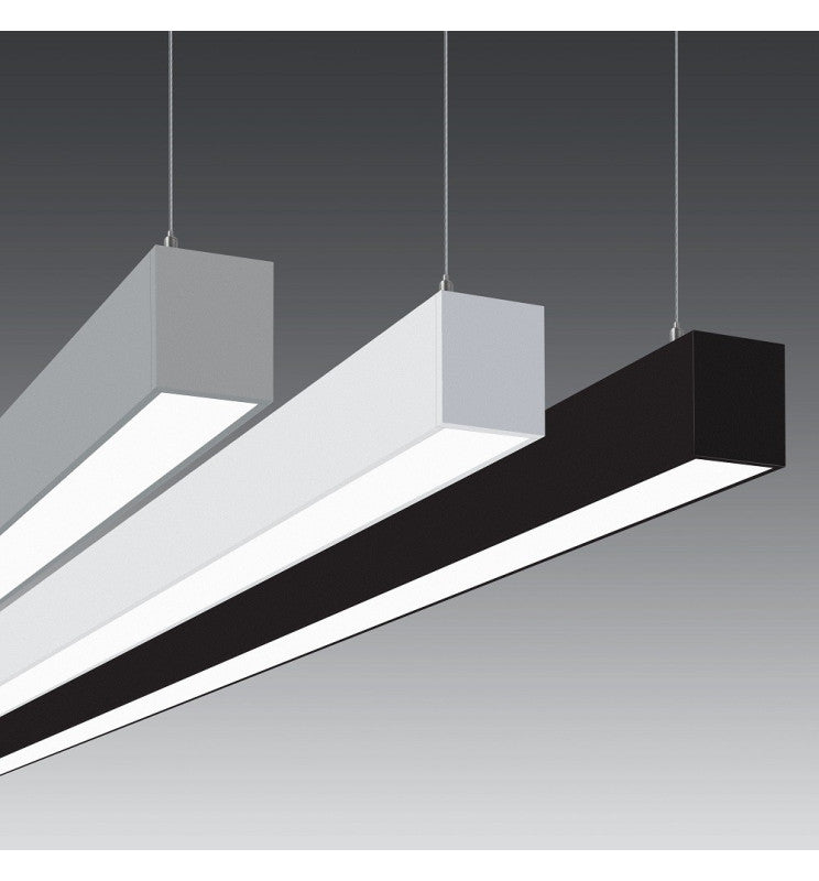 28W MUNICH Pendant LED Batten Light 1.44m in Black 4000K - STANDARD 10-20 working days - LED Batten