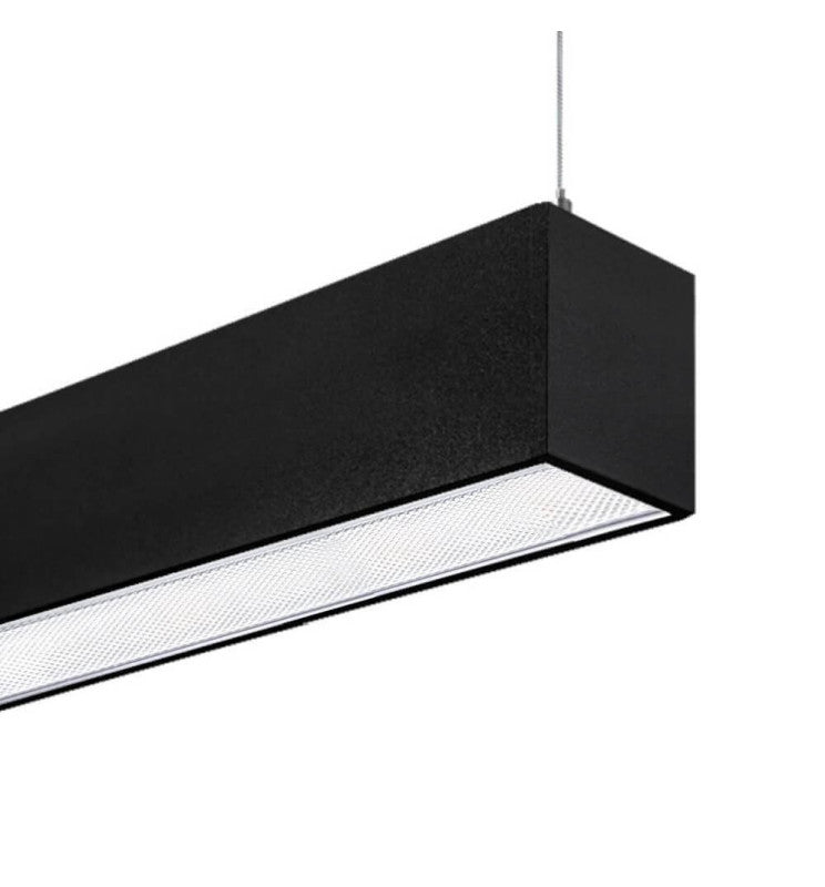 28W MUNICH Pendant LED Batten Light 1.44m in Black 4000K - STANDARD 10-20 working days - LED Batten