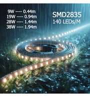 28W MUNICH Pendant LED Batten Light 1.44m in Black 4000K - STANDARD 10-20 working days - LED Batten