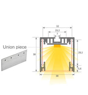 Dimmable MUNICH MINI LED Pendant Light in White 0.44m 0.94m 1.44m 1.94m - LED lineal light