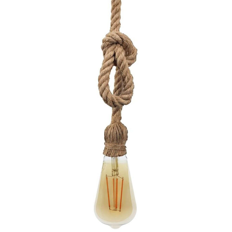 Decorative Pendant Rope Lamp Holder for E27 LED Bulbs - Housing