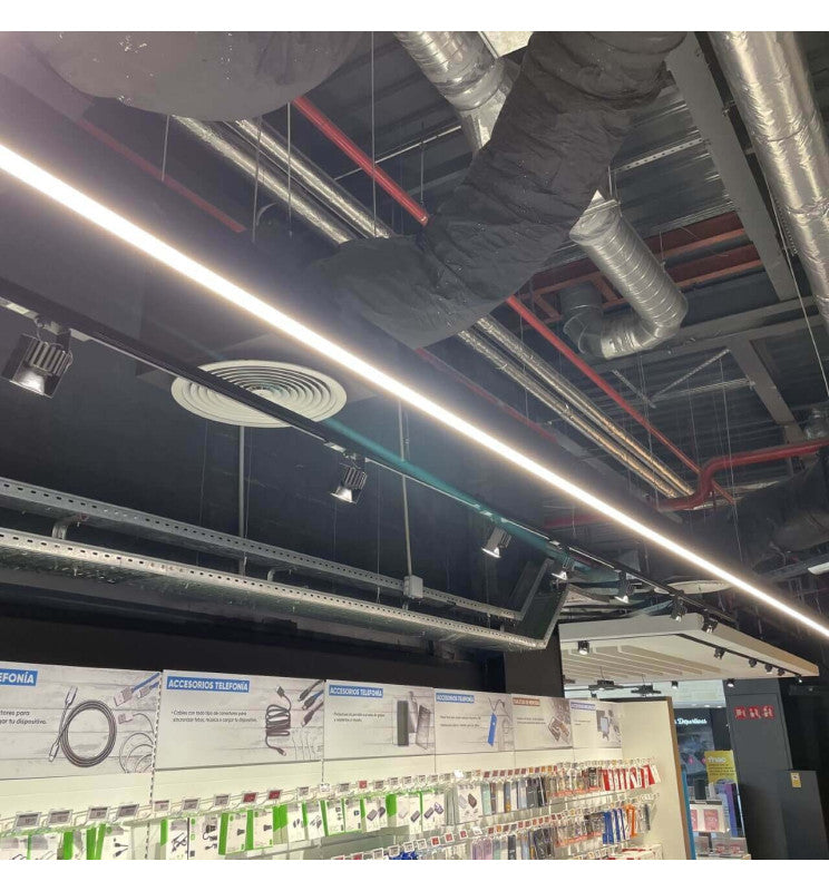 MUNICH LED Pendant Light Black 0.5m 1m 1.5m 2m - Lighting - Linear Lights