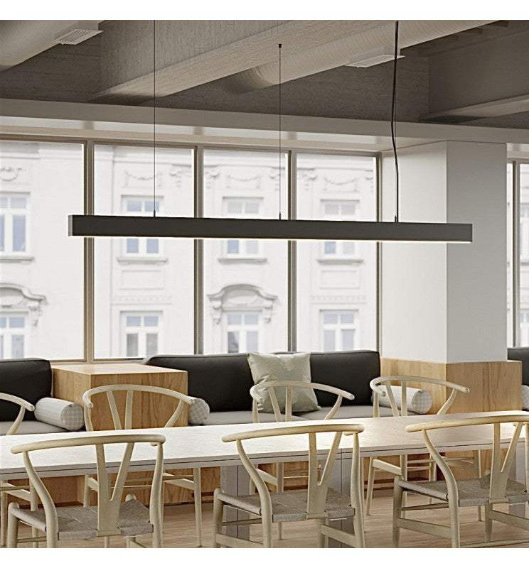 MUNICH LED Pendant Light Black 0.5m 1m 1.5m 2m - Lighting - Linear Lights