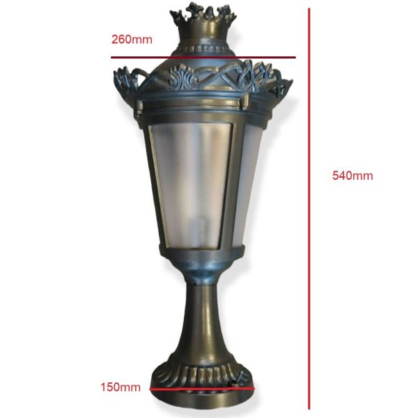 Outdoor Antique QUEEN Wall Light for E27 Bulbs - Wall Light Fixtures - Bollard Lights