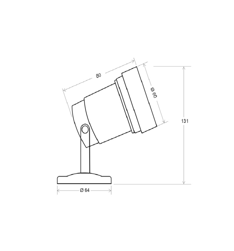 Robust Outdoor LED Spotlight IP65 GU10 - LED Spotlight