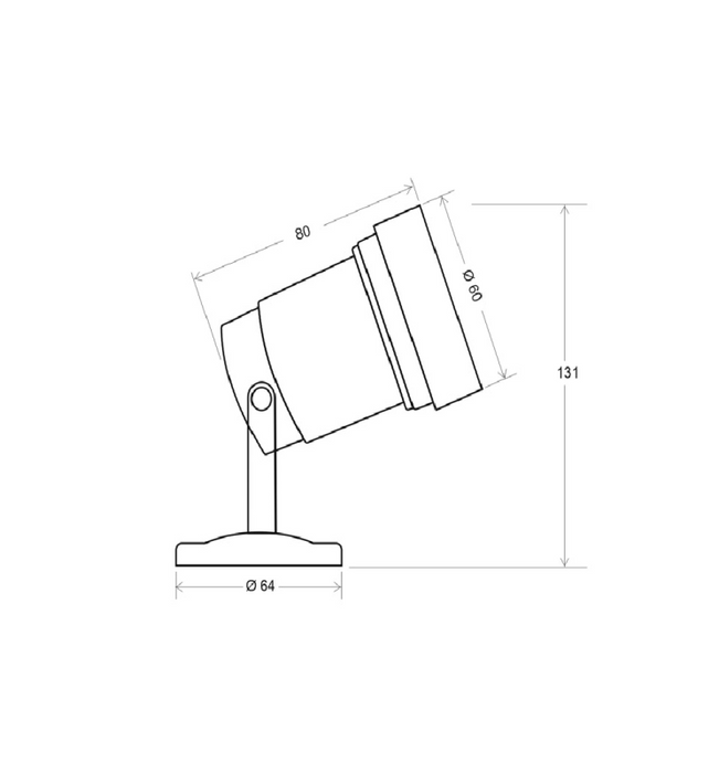 Robust Outdoor LED Spotlight IP65 GU10