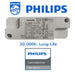 44W LED Panel 120x30cm with PHILIPS Serta drive UGR17 4000K Pack of 10