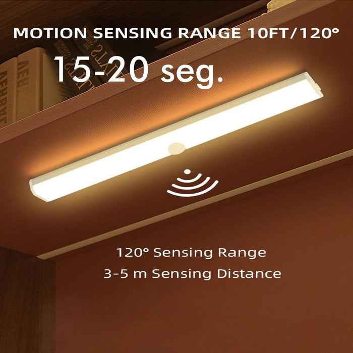 2W Magnetic Rechargeable 30cm LED Light with Motion sensor 3000K - LED