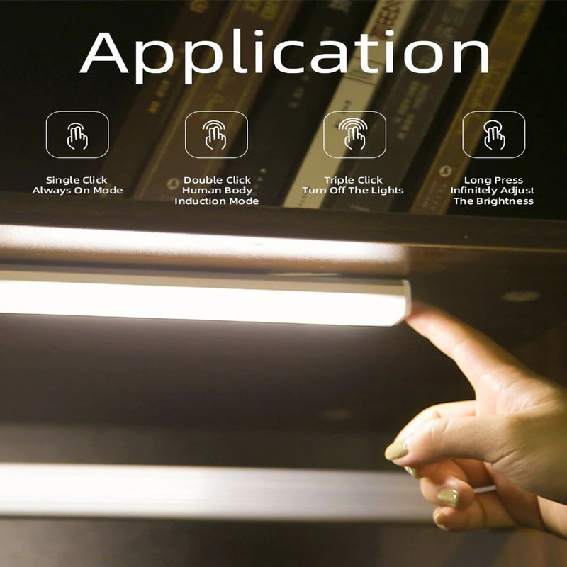 2W Magnetic Rechargeable LED Light 30cm with Motion Sensor 3000K - LED Wall lighting