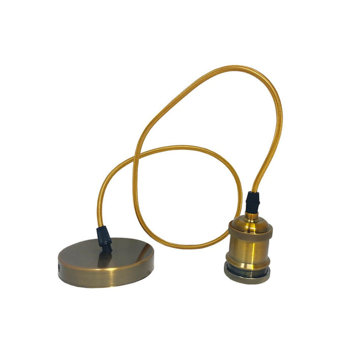 Pendant Lamp for E27 bulb ROMA Gold - Pendant lighting