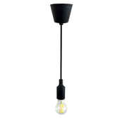 TURIN Pendant Lamp in Black for E27 Bulb - Housing