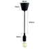 Pendant Lamp for E27 bulb TURIN Black - LED ceiling lighting