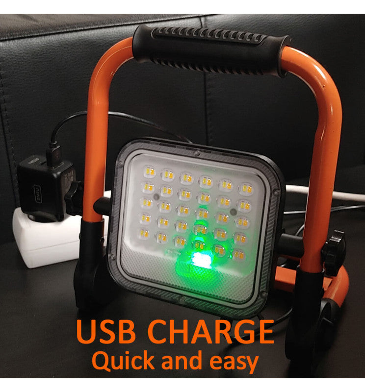 50W Portable Solar LED Floodlight - 3CCT - Lumileds Chip IP65