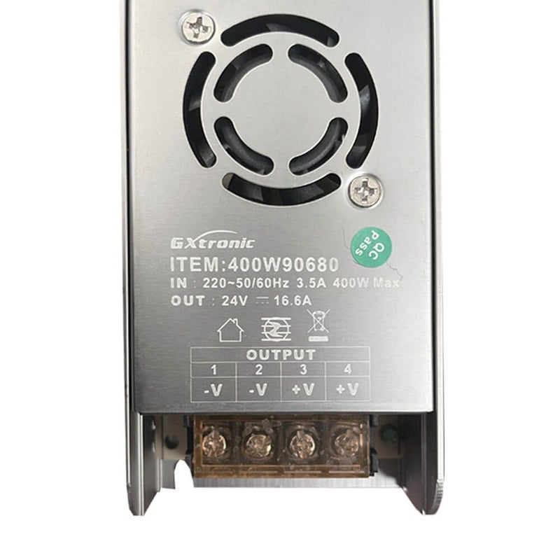 Power Supply 24V 400W 16.6A - Aluminium IP20 - Power Supply