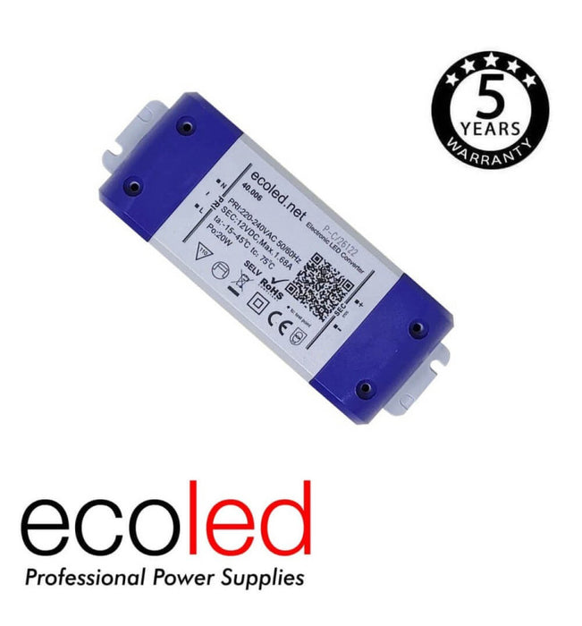 12V 20W ECO Professional LED Power supply IP20 - TÜV