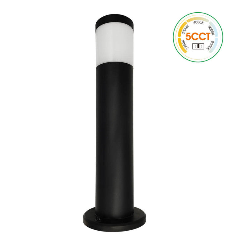9W Circular LED Bollard 5CCT IP65 57cm