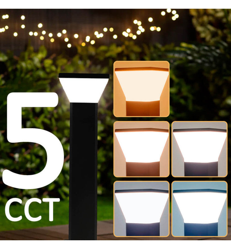 9W Square LED Bollard 5CCT IP65